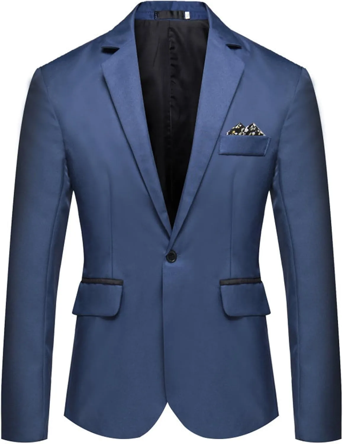 Suit Jackets for Men Slim Fit Casual One Button Blazer Jacket Lightweight Sport Coats Notched Lapel Wedding Dress Coat