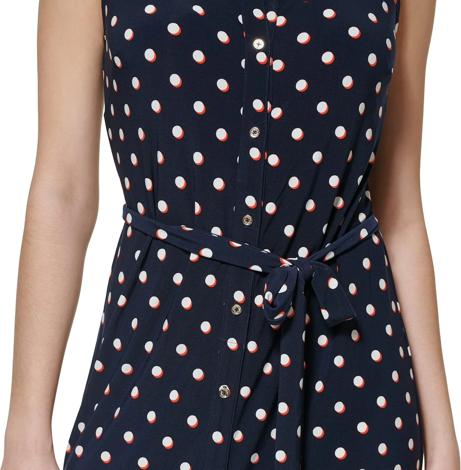 Tommy Hilfiger Women's Collared Button Up Midi Dress