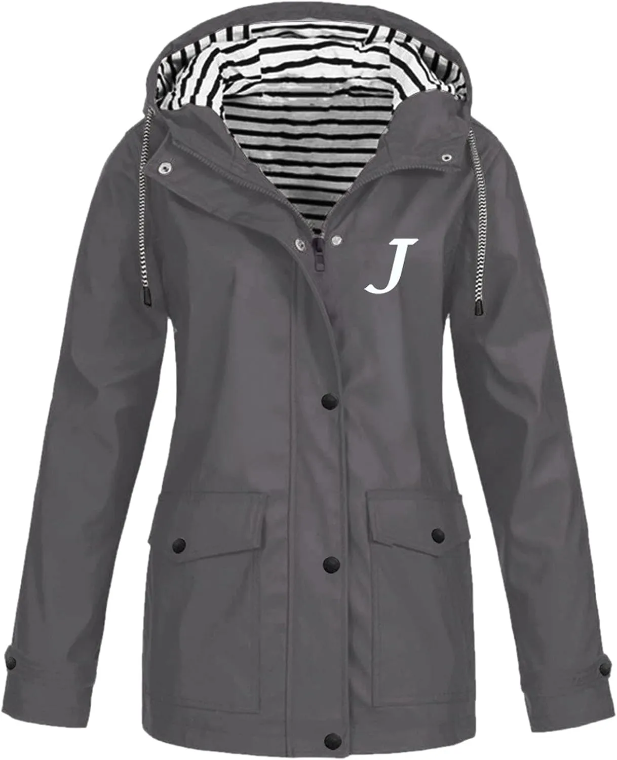 Trench Coats For Women Outdoor Trench Raincoat With Hood Lightweight Plus Size For Girls Lightweight Trench Coat