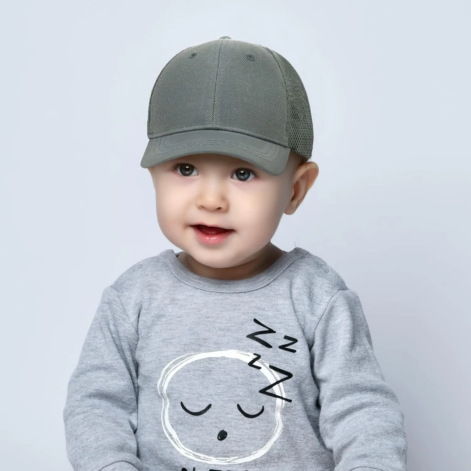 Trendy Apparel Shop Infant Size Structured Adjustable Trucker Mesh Baseball Cap