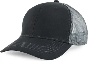 Trendy Apparel Shop Youth Size Contrasting Stitch Structured Mesh Back Baseball Cap