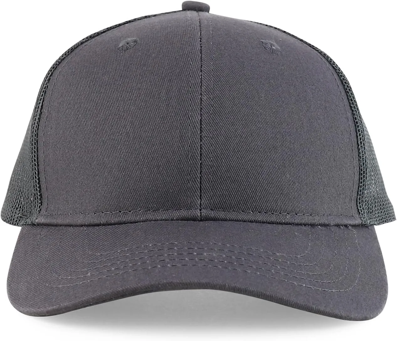 Trendy Apparel Shop Youth Size Contrasting Stitch Structured Mesh Back Baseball Cap