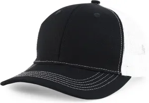 Trendy Apparel Shop Youth Size Contrasting Stitch Structured Mesh Back Baseball Cap