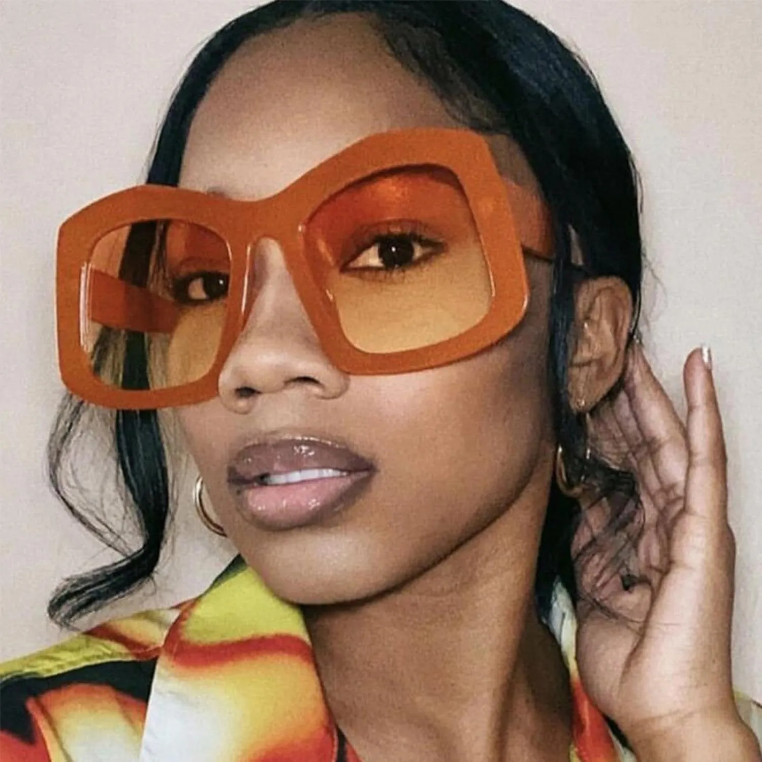 Unique Polygon Sunglasses Women Irregular Gradient Glasses Female Elegant Trendy Luxury Vintage Retro