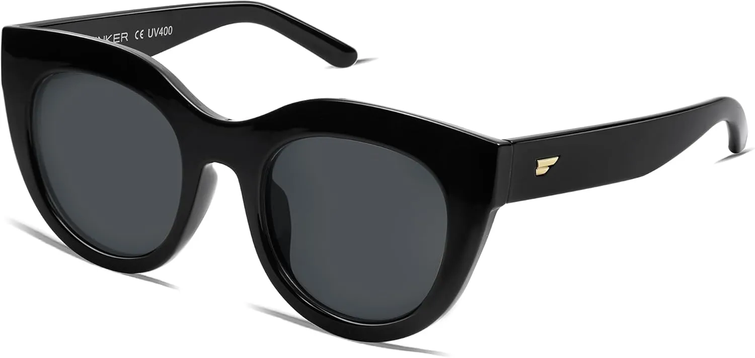 VANLINKER New Version Trendy Polarized Cat Eye Sunglasses for Women Retro Oversized Sunnies VL9690