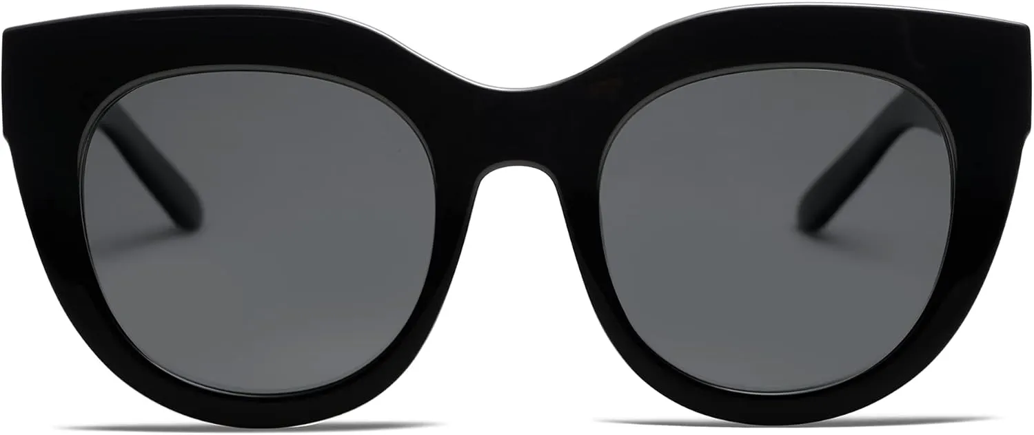 VANLINKER New Version Trendy Polarized Cat Eye Sunglasses for Women Retro Oversized Sunnies VL9690