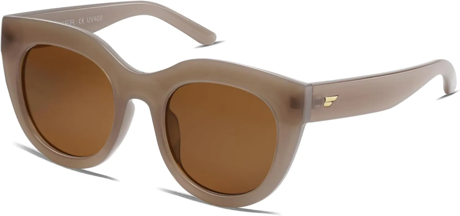 VANLINKER New Version Trendy Polarized Cat Eye Sunglasses for Women Retro Oversized Sunnies VL9690