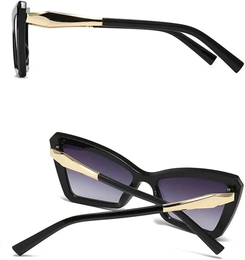 Vintage Cat Eye Sunglasses For Women Sun Glasses Punk Ladies Eyeglasses