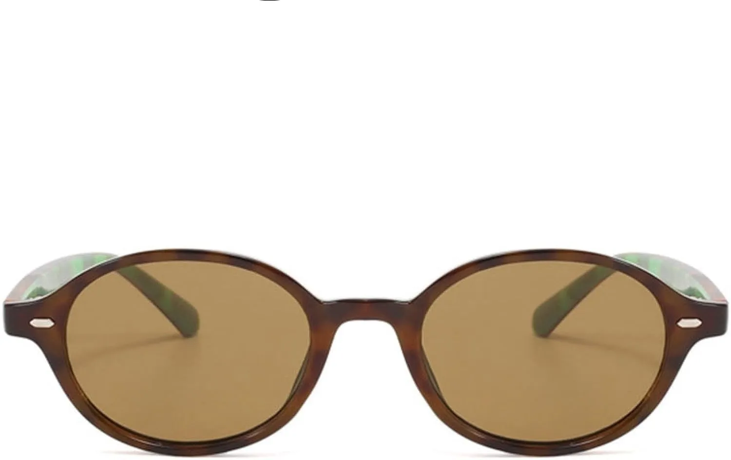 Vintage Oval Small Frame Sunglasses Ladies Rivet