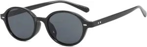 Vintage Oval Small Frame Sunglasses Ladies Rivet