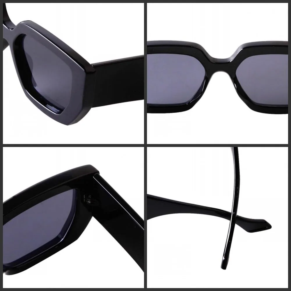 Vintage Thick Oversized Sunglasses Women Men Luxury Retro Trendy Chunky Sun Glasses