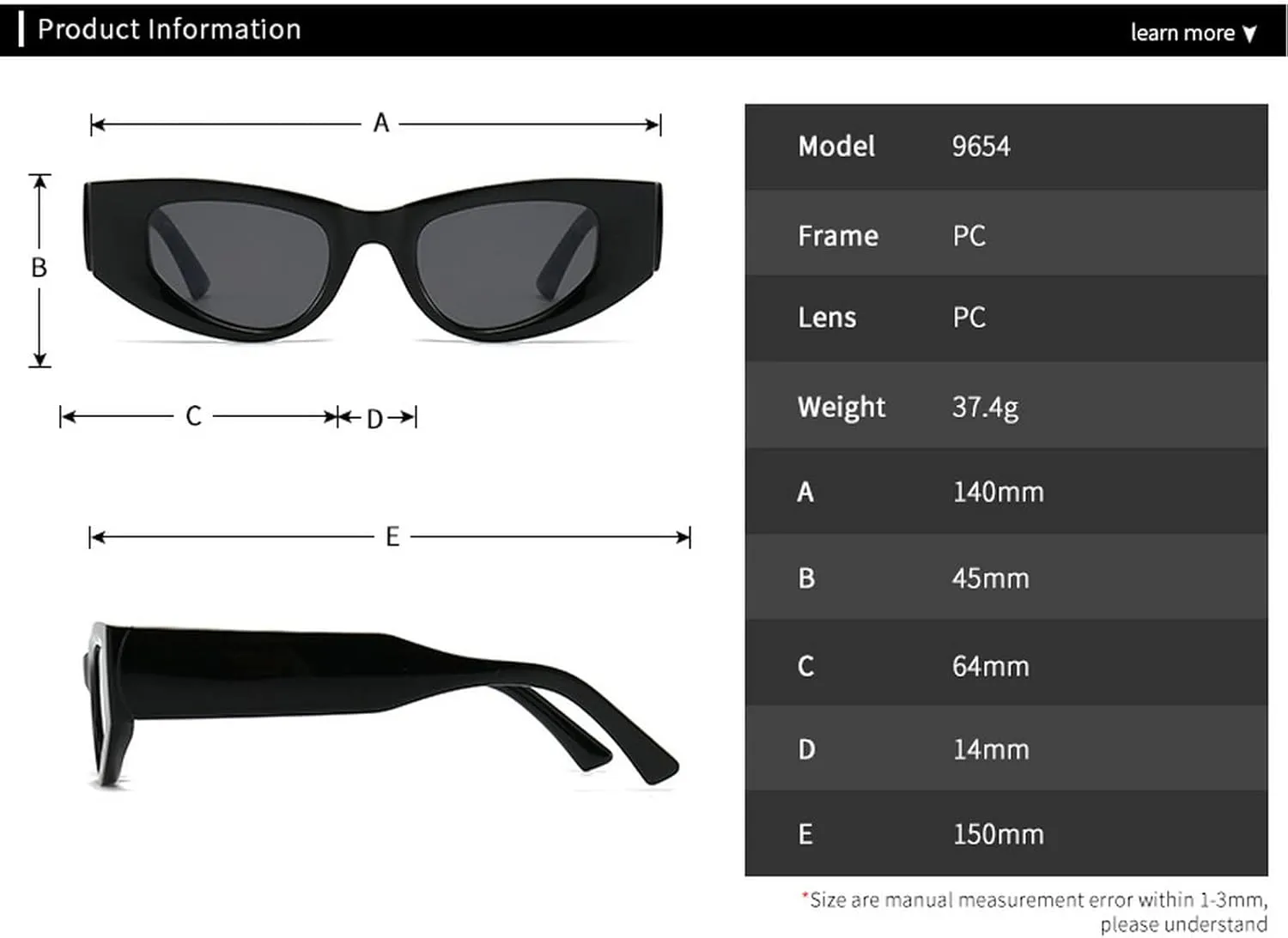 Vintage Women Cat Eye Sunglasses Men Fashion Sun Glasses Shades UV400