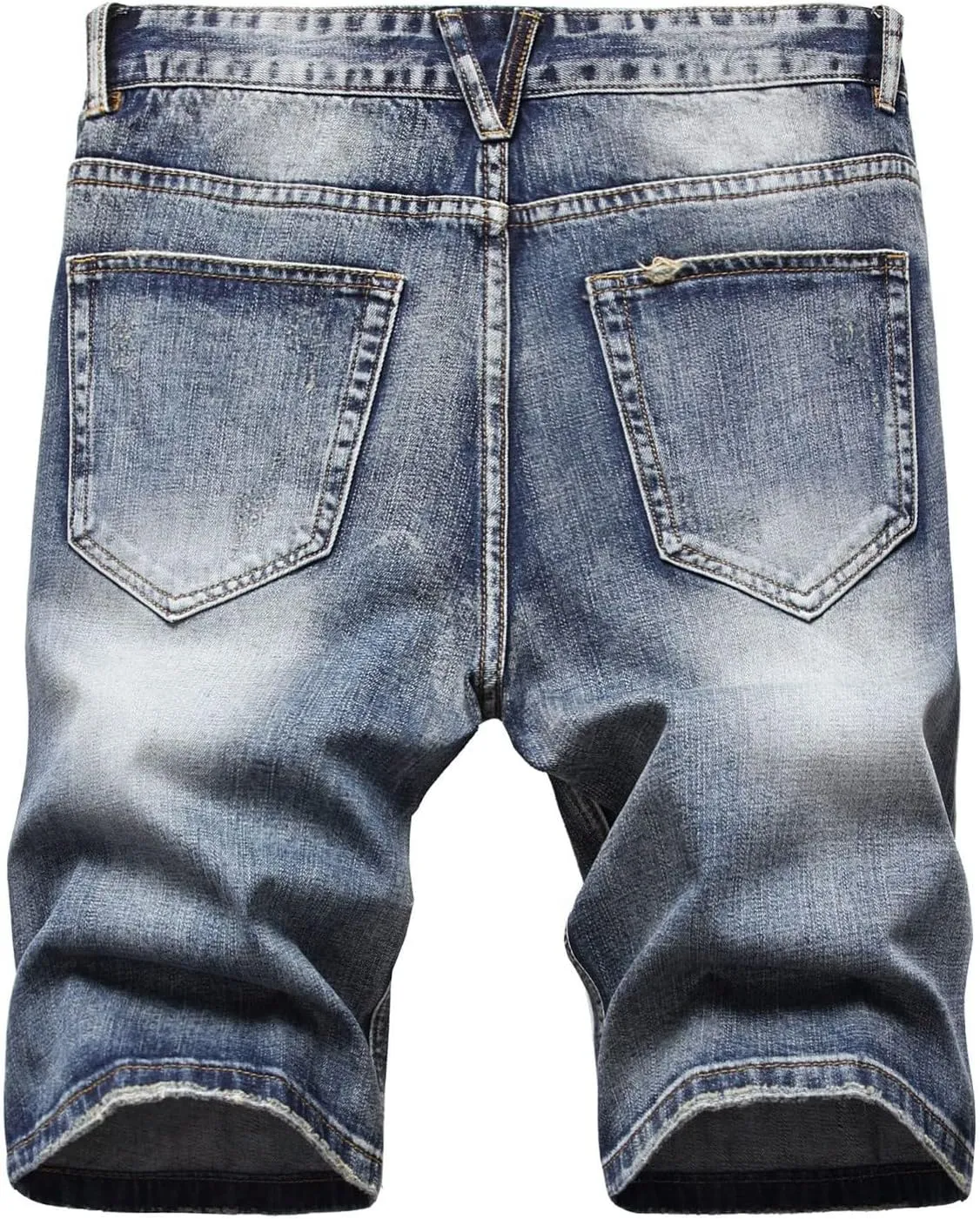 Washed Denim Shorts for Mens Casual Classic Fit Ripped Shorts Distressed Summer Jeans Shorts Workout Short Jeans Pants