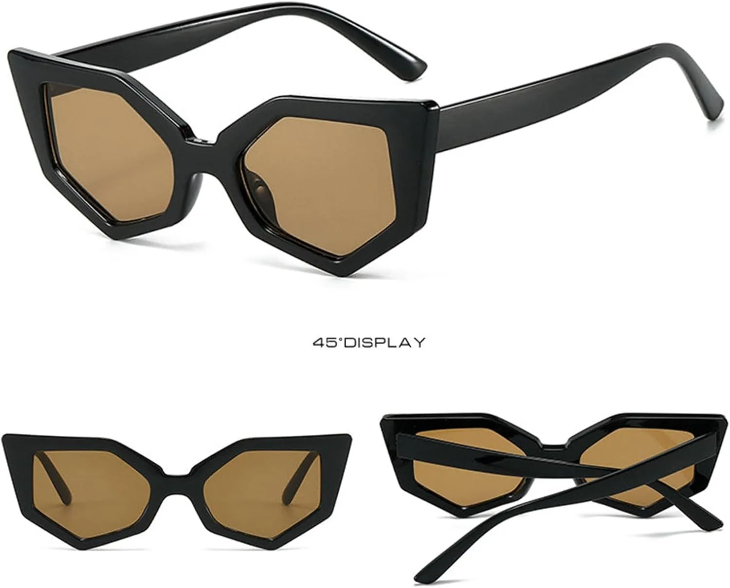 willochra Fashion Cat Eye Sunglasses Women Men Vintage polygon Sun Glasses For Ladies Shades UV400 Trending Sunglass
