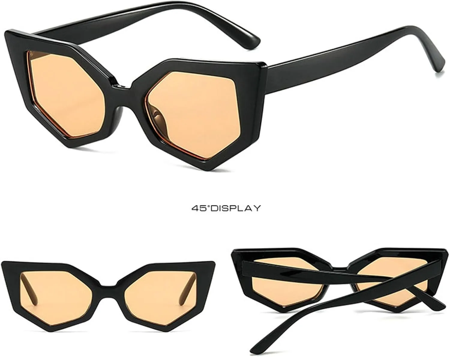 willochra Fashion Cat Eye Sunglasses Women Men Vintage polygon Sun Glasses For Ladies Shades UV400 Trending Sunglass
