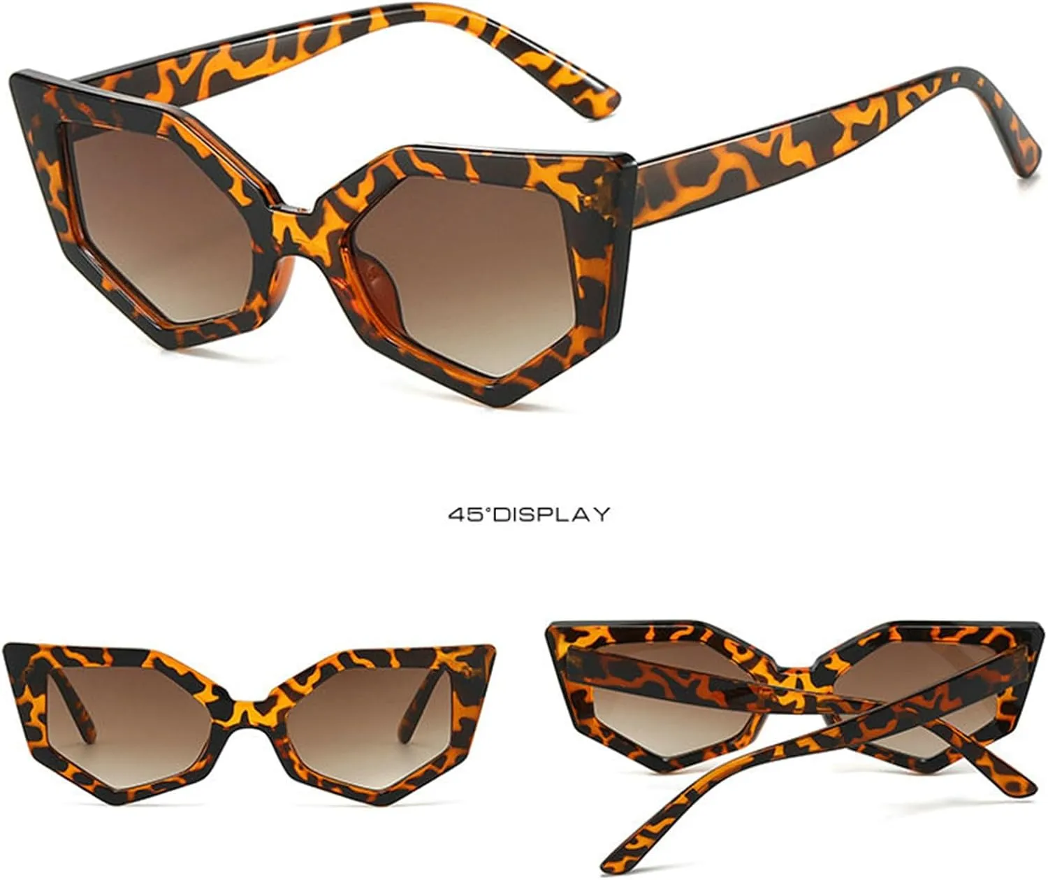 willochra Fashion Cat Eye Sunglasses Women Men Vintage polygon Sun Glasses For Ladies Shades UV400 Trending Sunglass
