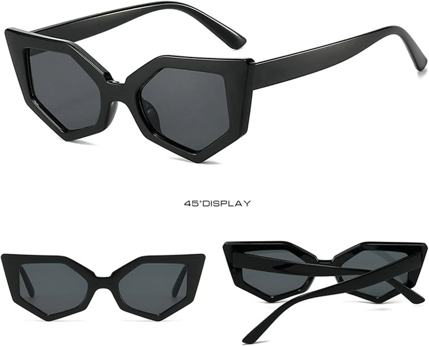willochra Fashion Cat Eye Sunglasses Women Men Vintage polygon Sun Glasses For Ladies Shades UV400 Trending Sunglass