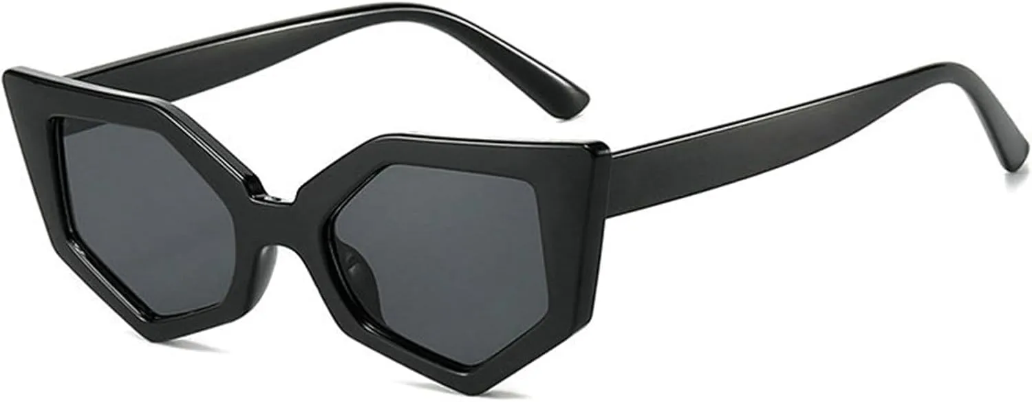 willochra Fashion Cat Eye Sunglasses Women Men Vintage polygon Sun Glasses For Ladies Shades UV400 Trending Sunglass