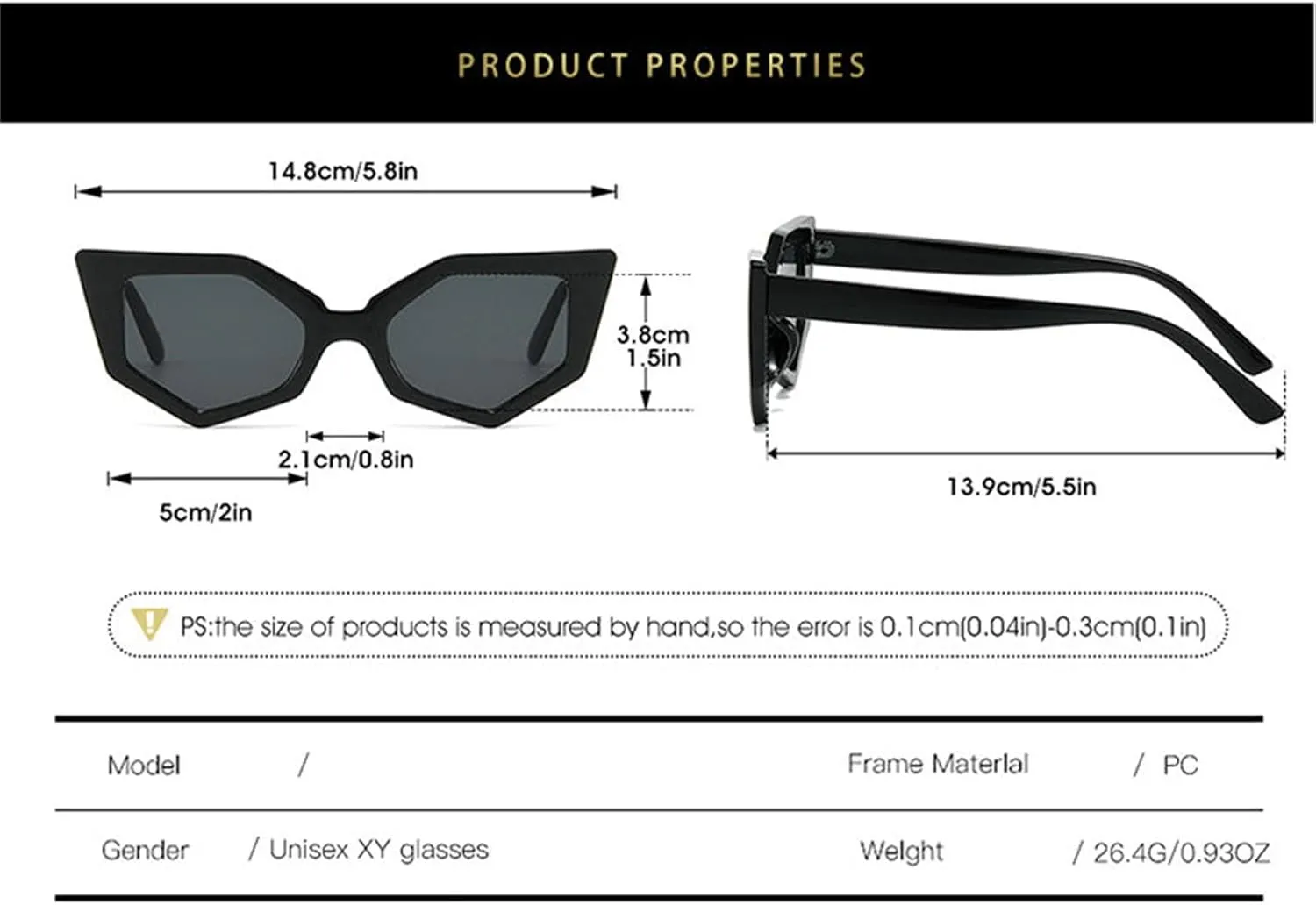 willochra Fashion Cat Eye Sunglasses Women Men Vintage polygon Sun Glasses For Ladies Shades UV400 Trending Sunglass