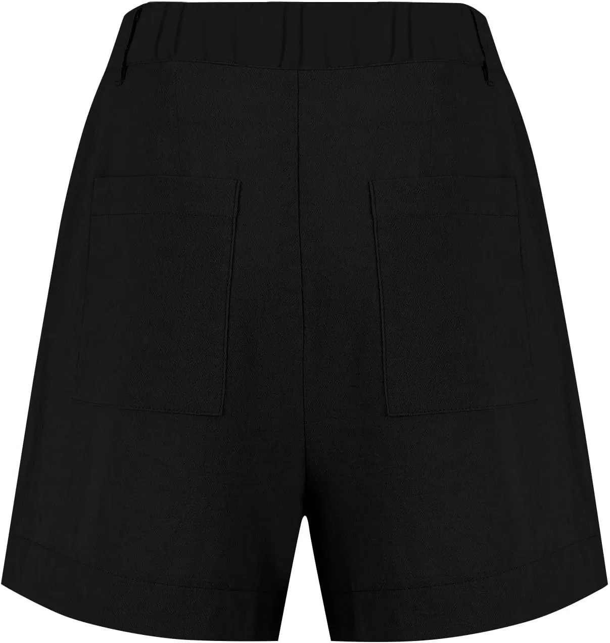 Women Linen Shorts Summer Wide Leg High Waisted Loose Lounge Shorts Dressy Office Chino Shorts Flowy Beach Short