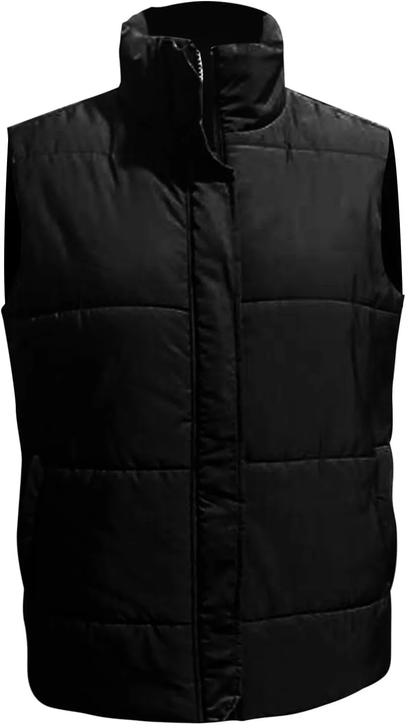 Women Long Vest One Morality Warm V Neck Thin Down Vest Inside Cotton Sleeveless Puffy Jacket Long Vest Womens Fall