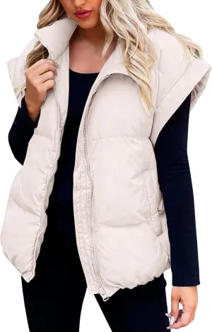 Women Long Vest One Morality Warm V Neck Thin Down Vest Inside Cotton Sleeveless Puffy Jacket Long Vest Womens Fall