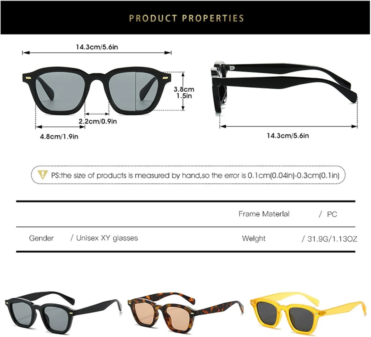 Women Sunglasses Men Fashion Rivet Sunshade Mirror Popular Vintage Spectacles