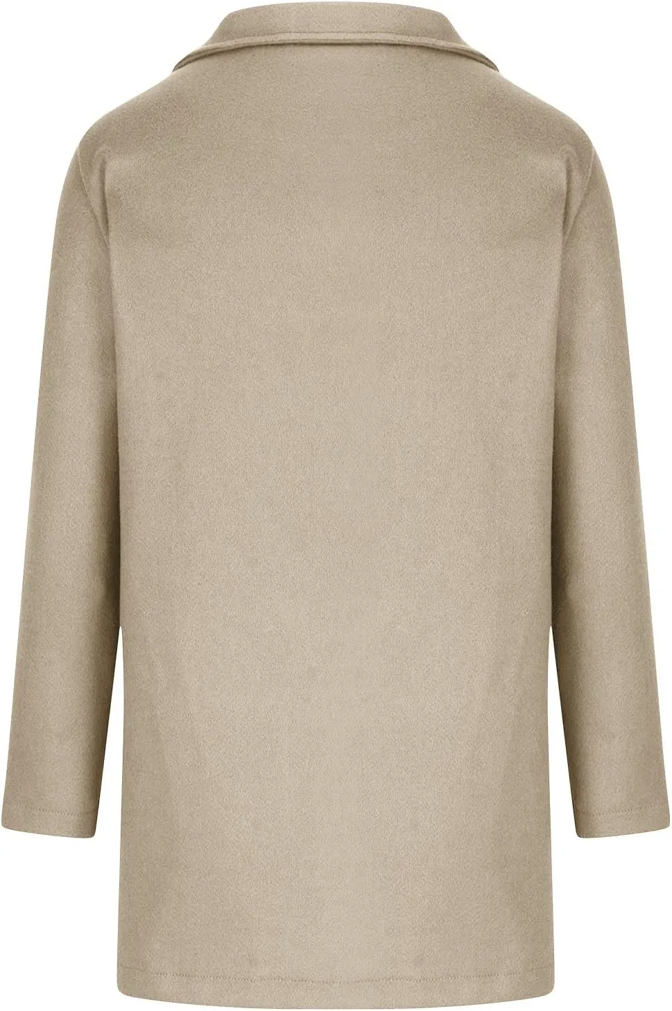 Women Trench Coat Casual Single Breasted Midi Peacoat Trench Coats Fall Winter Wool Coats with Pockets