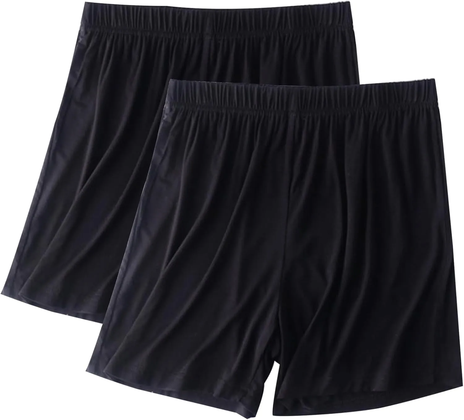 Womens 2Pack Pajama Shorts Casual Lounge Shorts Elastic High Waisted Sleep Shorts Soft Comfort Pj Bottoms M-4XL