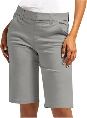 Women's Bermuda Shorts, Summer Straight Leg Chino Dressy Bike Shorts High Waisted Office Casual Party Sweat Shorts