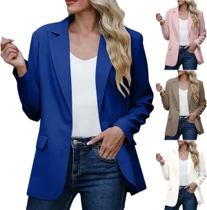 Women's Blazers & Suit Jackets Business Casual Long Sleeve Open Front Lightweight Blazer Fall Fashion Work Office Suit