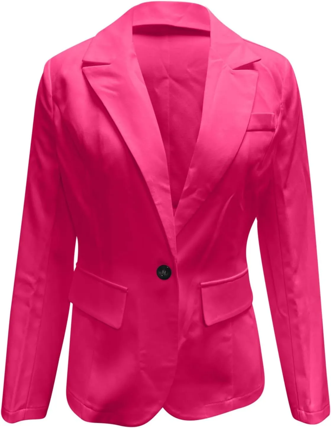 Womens Casual Blazers Stretch Lapel Collar Open Front Work Office Blazer Jacket Long Sleeve Slim Fit Suit Blazer