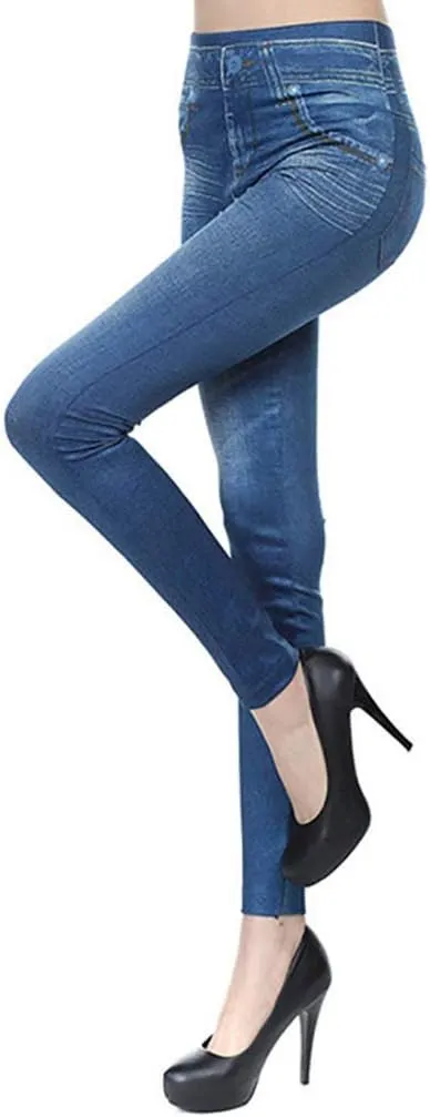 Womens Classic High Waisted Skinny Stretch Butt Lifting Jeans Slim Fit Denim Pants