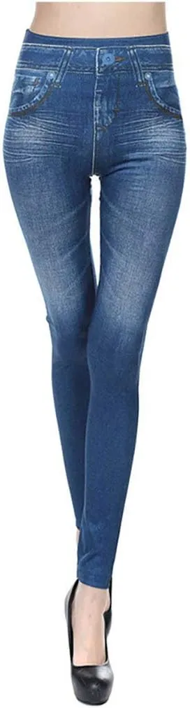 Womens Classic High Waisted Skinny Stretch Butt Lifting Jeans Slim Fit Denim Pants