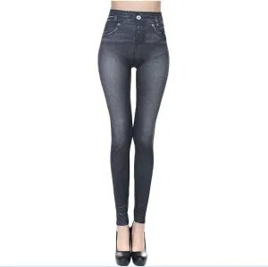 Womens Classic High Waisted Skinny Stretch Butt Lifting Jeans Slim Fit Denim Pants