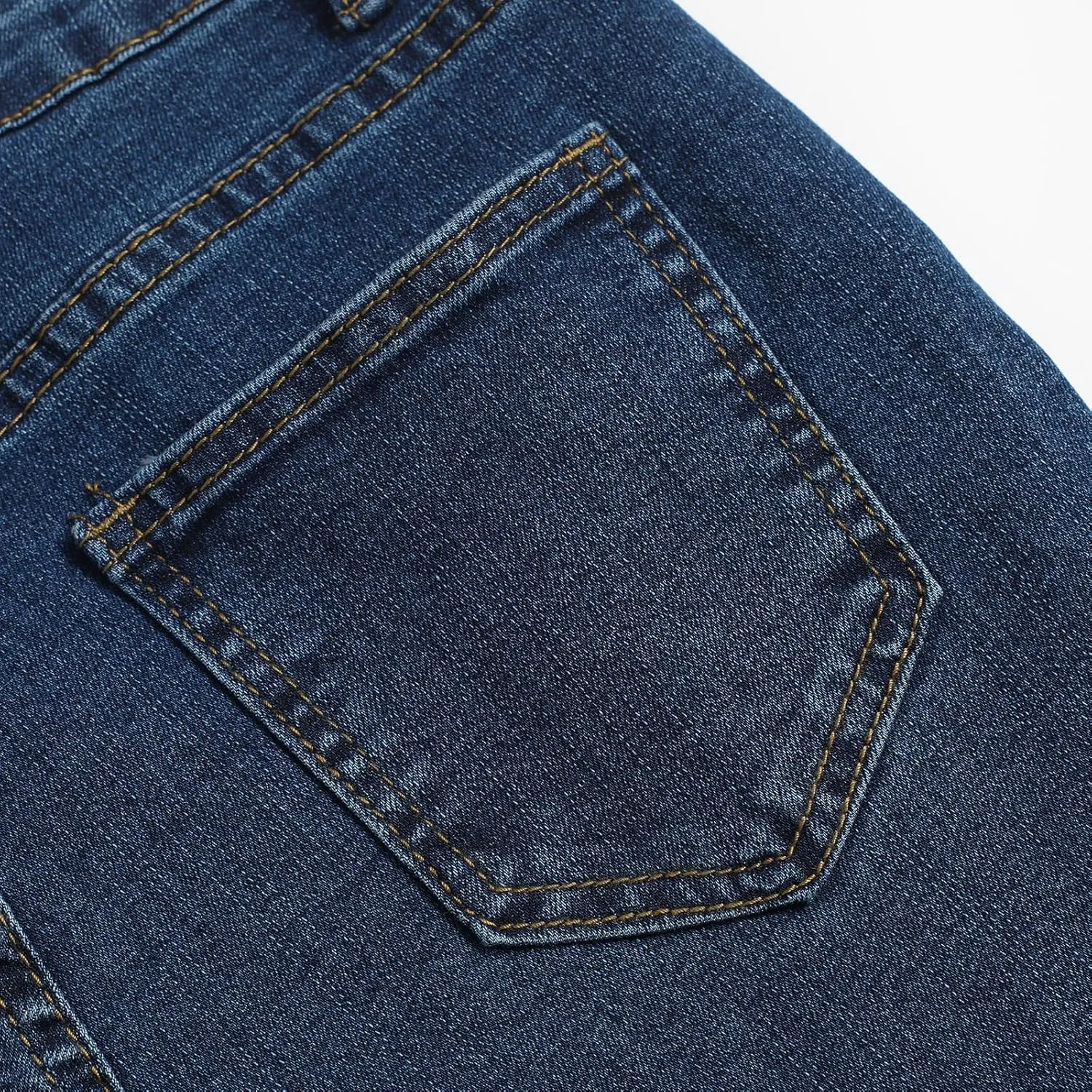 Women's High Waisted Stretch Skinny Flared Classic Bell Bottom Denim Jeans