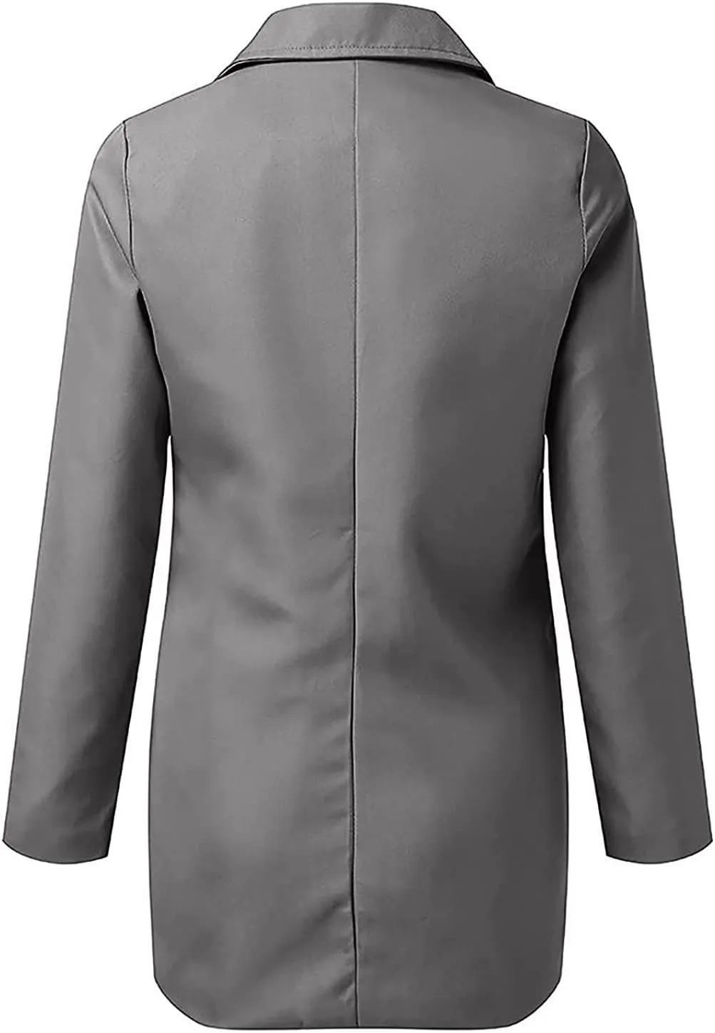 Womens Long Blazer Comfy Turn Down Collar Work Office Blazer Daily Casual Long Sleeve V Neck Trendy Clothes