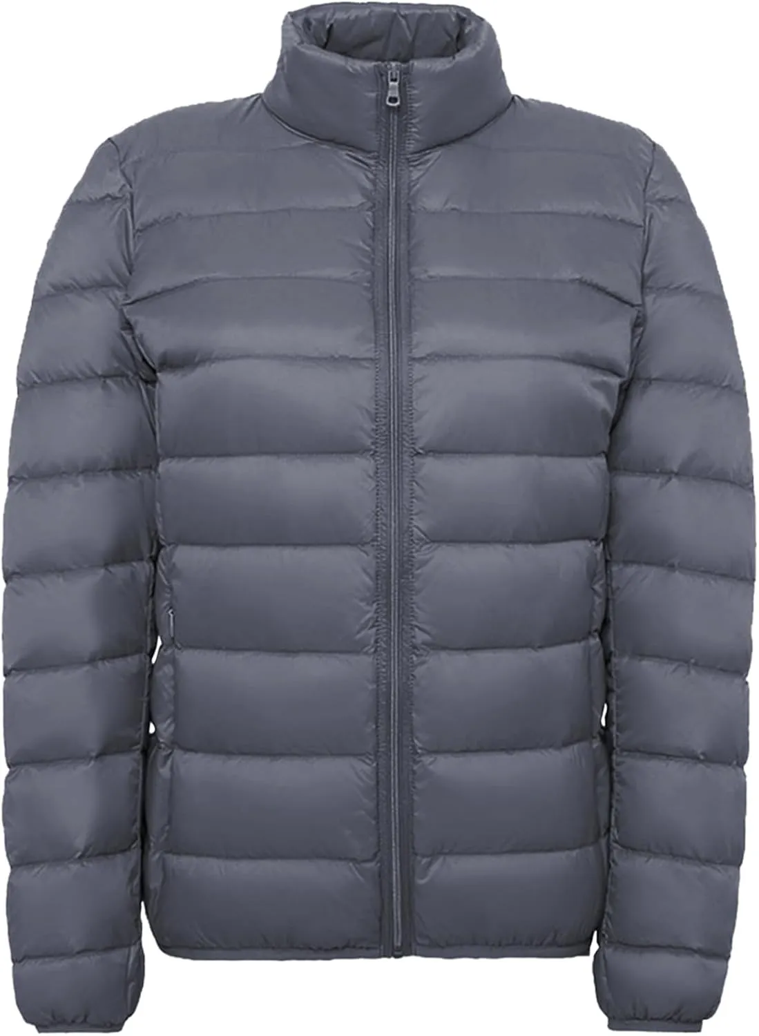 Women's Long Winter Down Coat Womens Lightweight Oversized Long Sleeve Zip Water Jacket Pockets Baggy Short Down