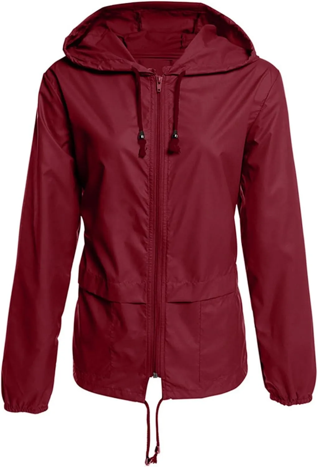 Womens Rain Jacket with Hood Lightweight Waterproof Raincoats Packable Outdoor Hooded Windbreaker Rain Coats Pockets