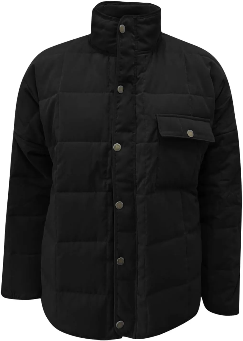 Womens Winter Quilted Coats 2023 Lightweight Long Sleeve Zip/Button Up Short Padded Down Coat Outwear, Pocket