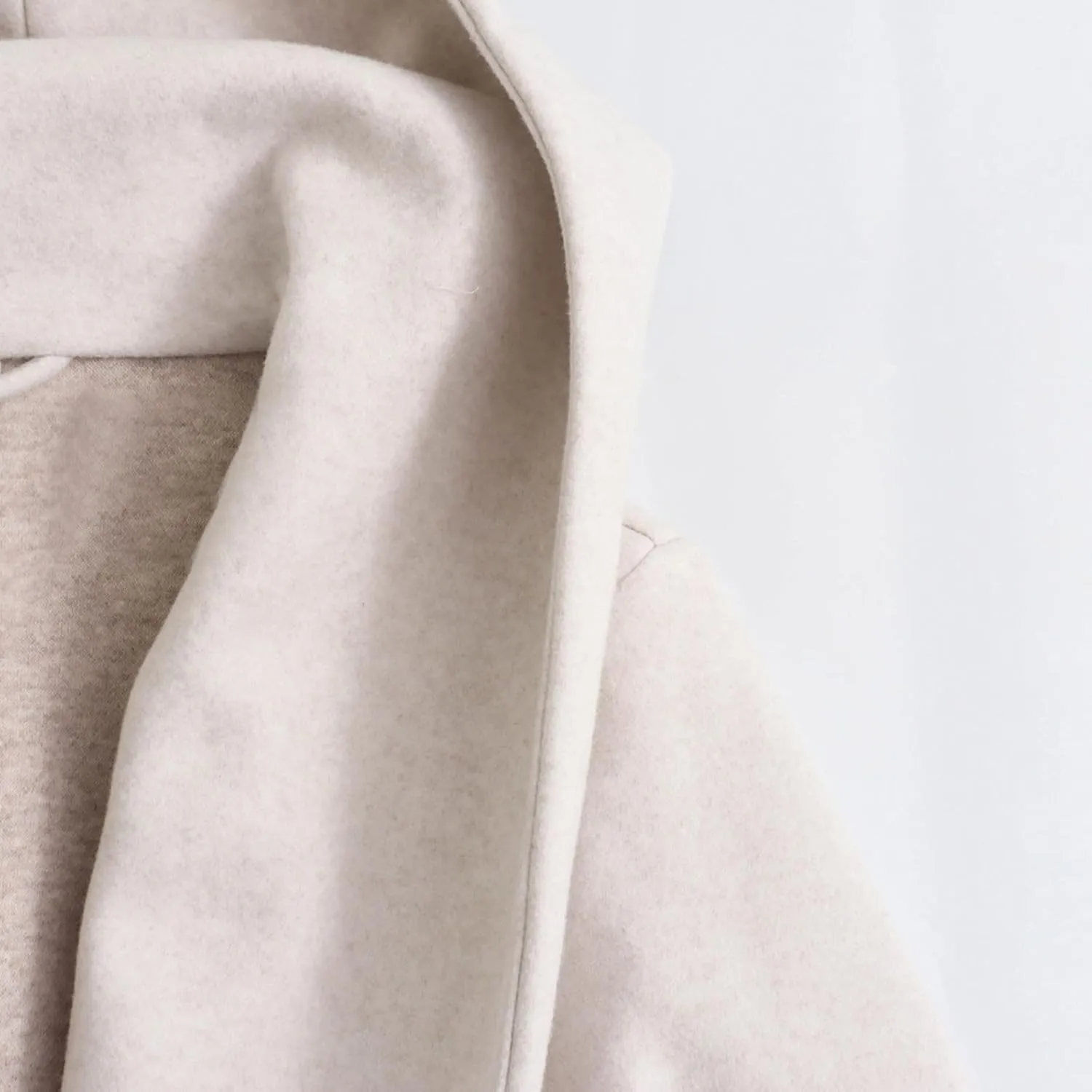 Womens Winter Wool Blend Pea Coat Casual Notched Lapel Collar Trench Coat Belted Elegant Long Overcoat Jacket