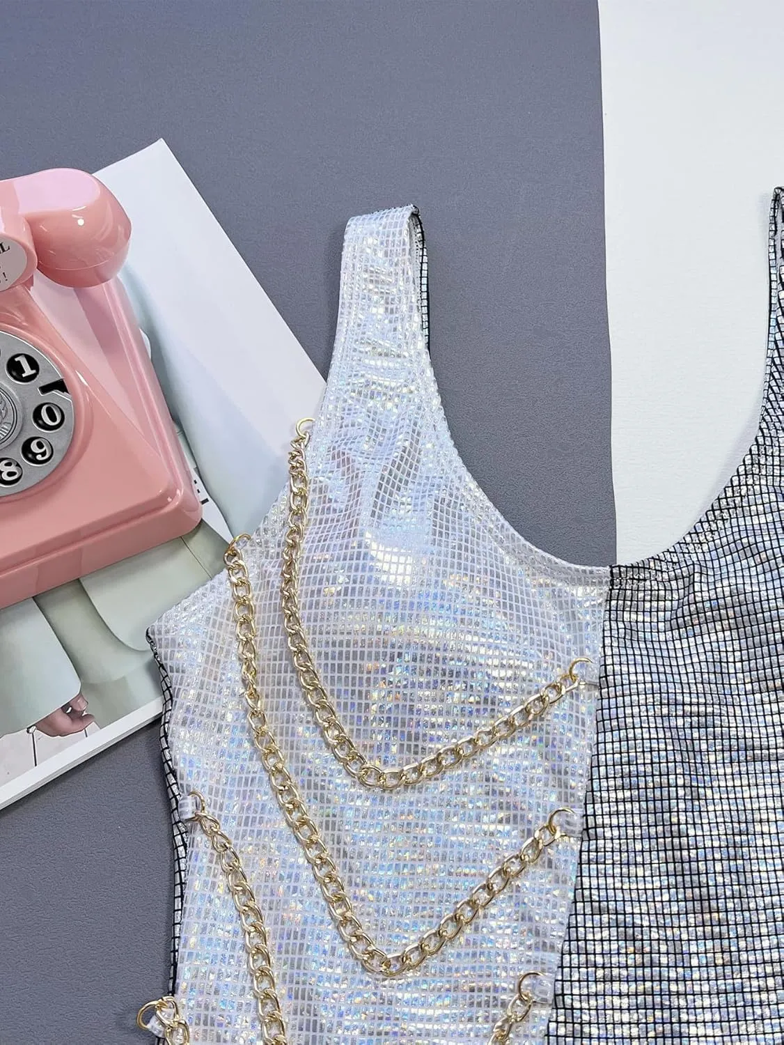 YAUASOPA Sexy Liquid Metallic Glitter One Piece Push Up Swimsuit Female Shiny Solid High Cut Beachwear