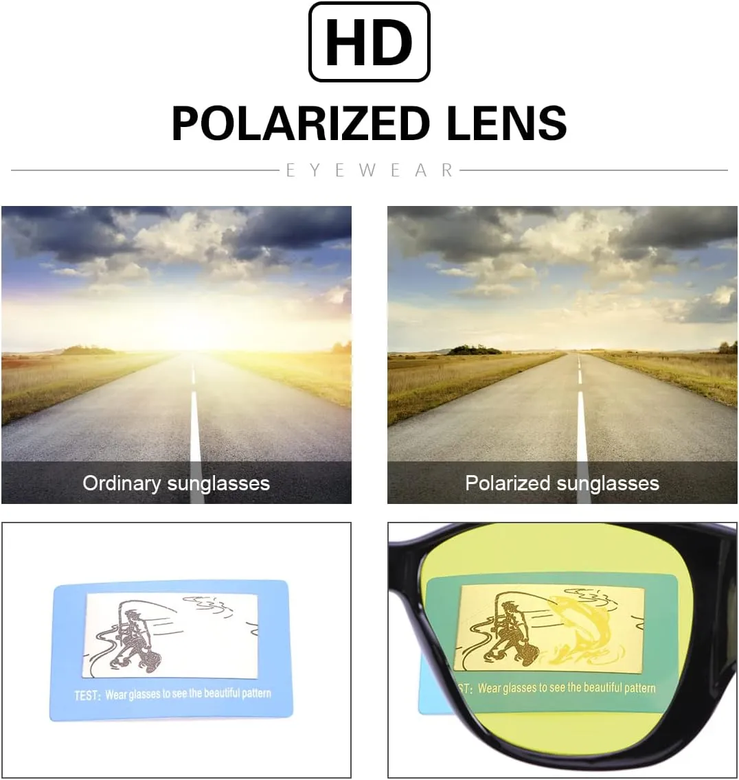 YIMI Fit Over Sunglasses Polarized Wear Over Prescription Glasses UV Protection Oversized Wrap Around Eyeglasses Eyewear