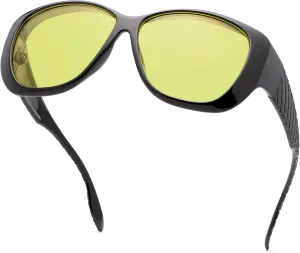 YIMI Fit Over Sunglasses Polarized Wear Over Prescription Glasses UV Protection Oversized Wrap Around Eyeglasses Eyewear
