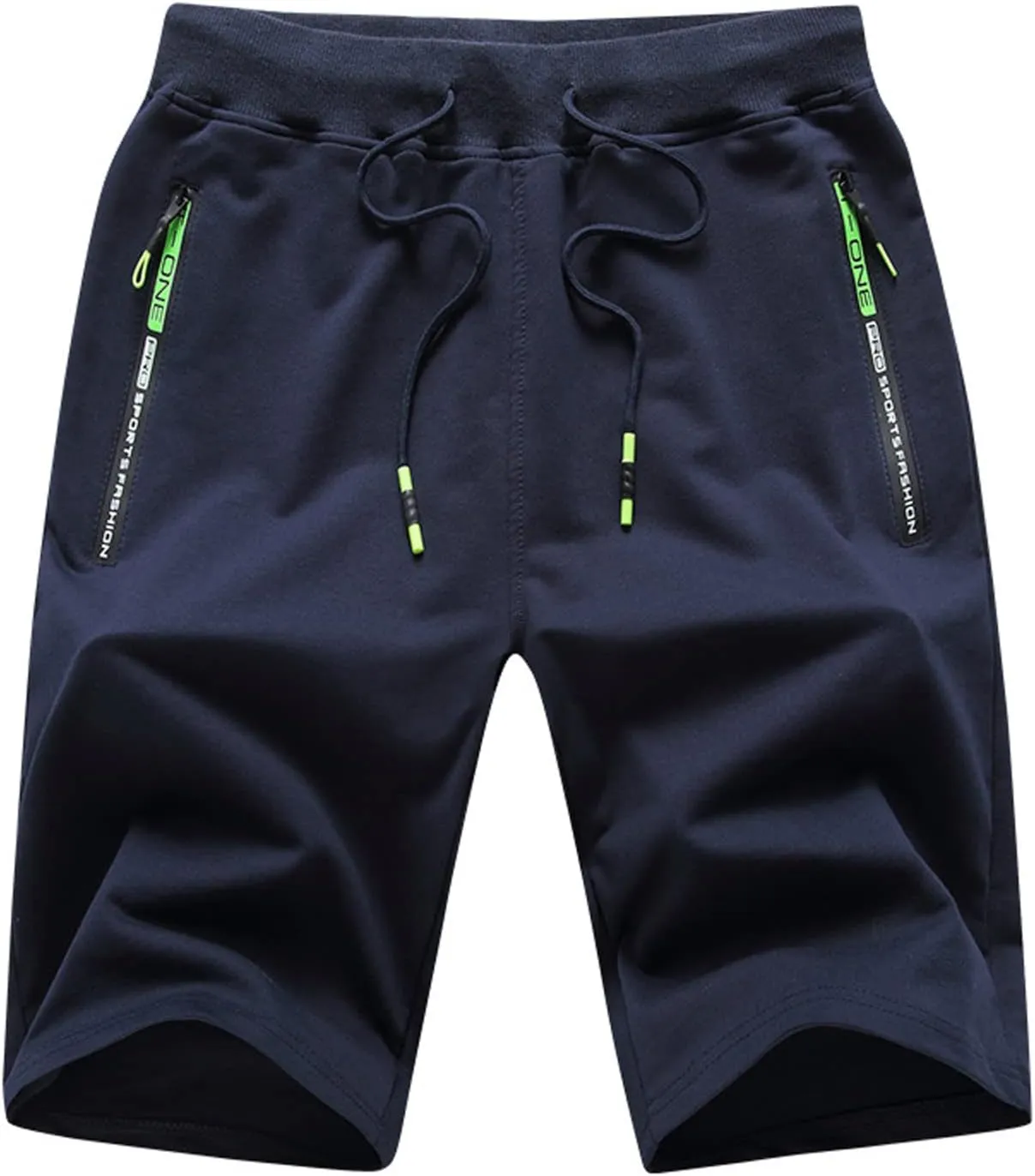 Ymosrh Men's Shorts Casual Quick Dry Lightweight Athletic Training Running Gym Workout Shorts with Zipper Pockets