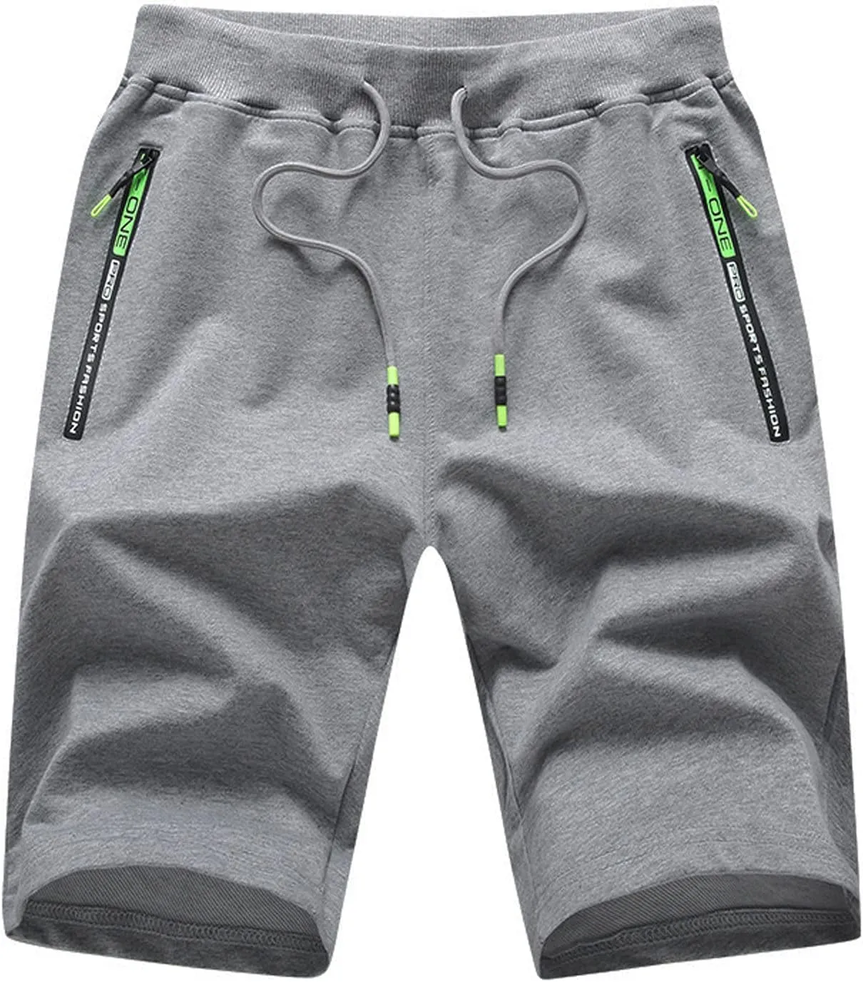 Ymosrh Men's Shorts Casual Quick Dry Lightweight Athletic Training Running Gym Workout Shorts with Zipper Pockets