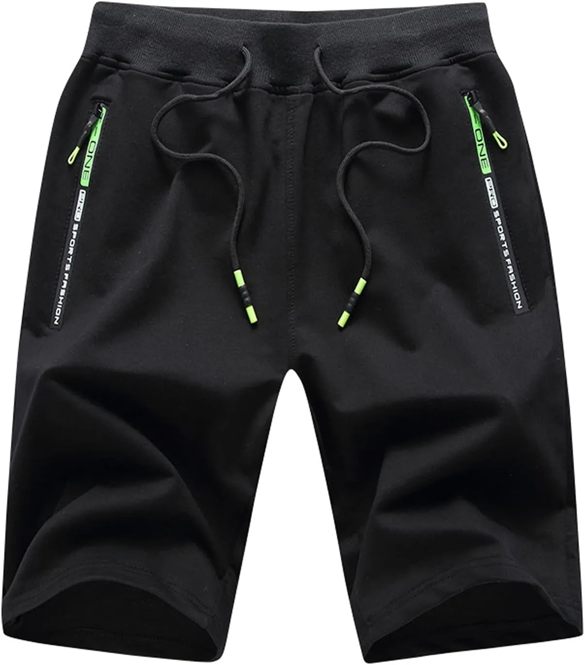 Ymosrh Men's Shorts Casual Quick Dry Lightweight Athletic Training Running Gym Workout Shorts with Zipper Pockets