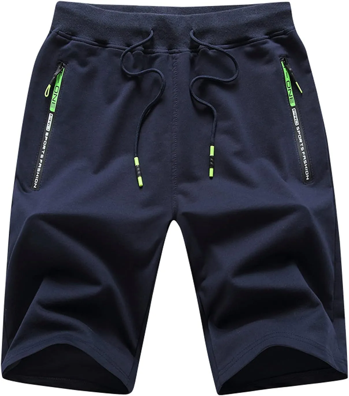 Ymosrh Men's Shorts Casual Quick Dry Lightweight Athletic Training Running Gym Workout Shorts with Zipper Pockets