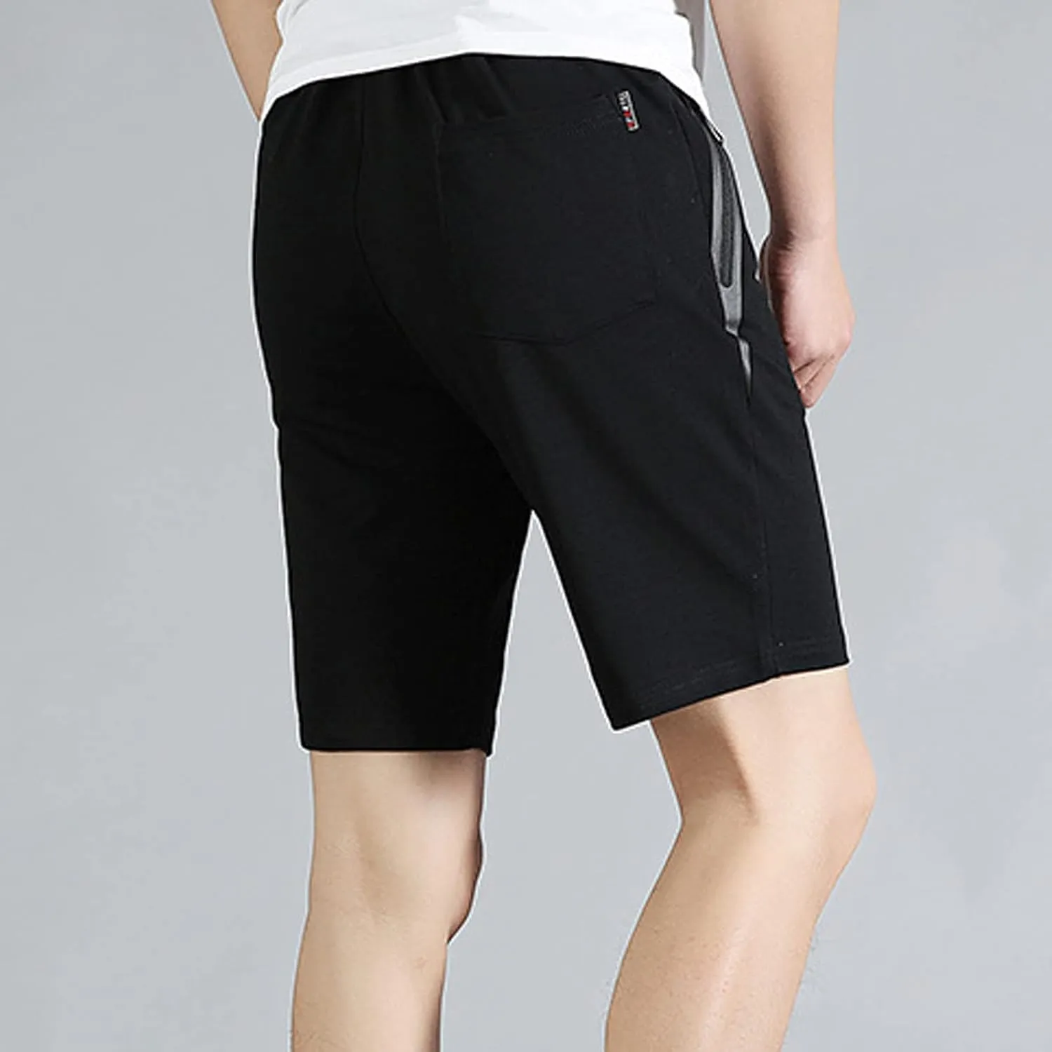 Ymosrh Men's Shorts Casual Quick Dry Lightweight Athletic Training Running Gym Workout Shorts with Zipper Pockets