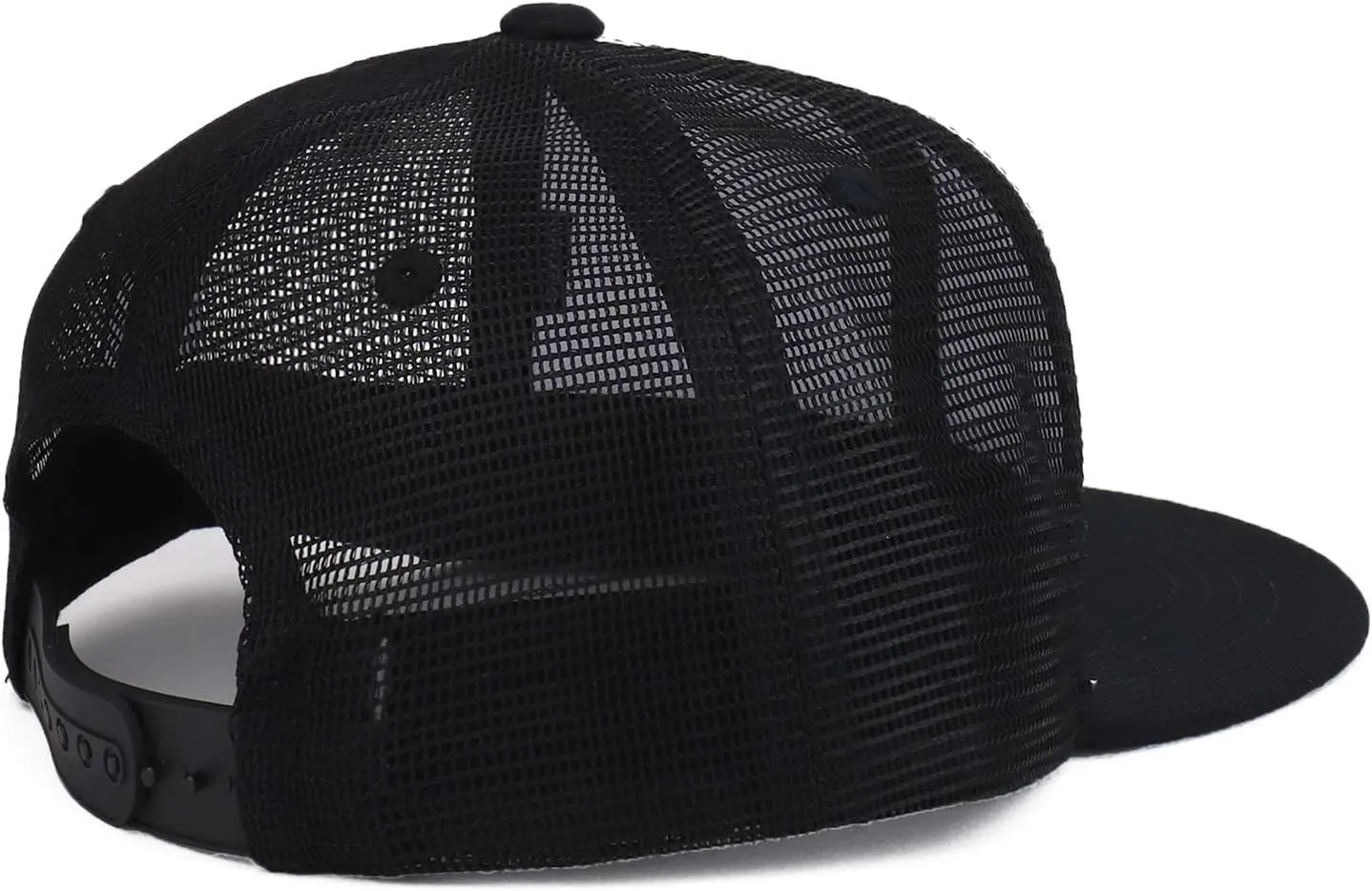 Youth Stylish Flat Bill Structured Mesh Back Snapback Trucker Cap